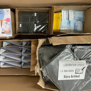 Pallet includes Office Supplies items (LS-BA-003) — liquidation pallet photo 2
