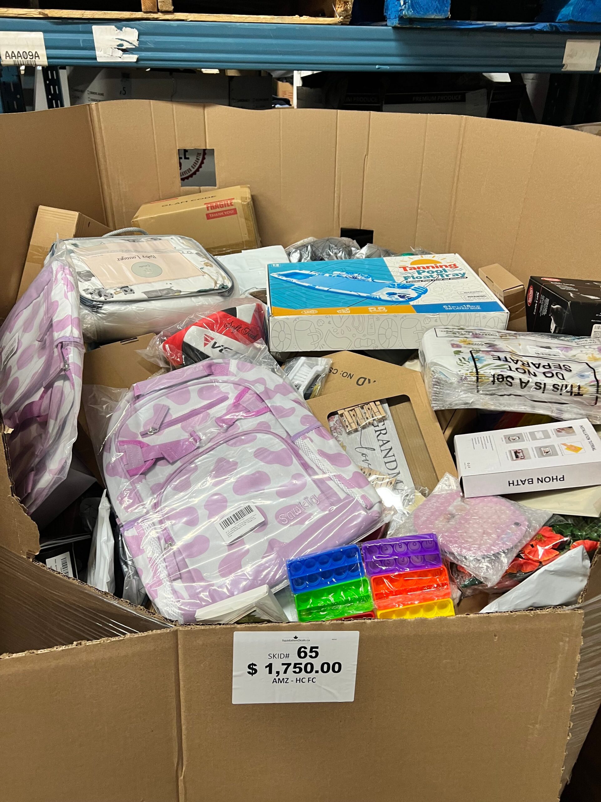 high-count-fc-65-wholesale-liquidation-pallet-high-count-fc-65-wholesale-liquidation-pallet-liquidationdeals-ca-1244089496 General Merchandise Liquidation Pallet — Lot 46 — liquidation pallet photo 2