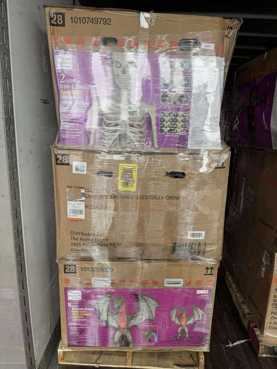 ho3-1 Home Depot Halloween Animatronics Bulk Seasonal Inventory Liquidation Pallet — liquidation pallet photo 3