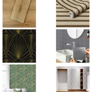 Adhesive Tiles, Self Adhesive Wallpapers and — mixed condition