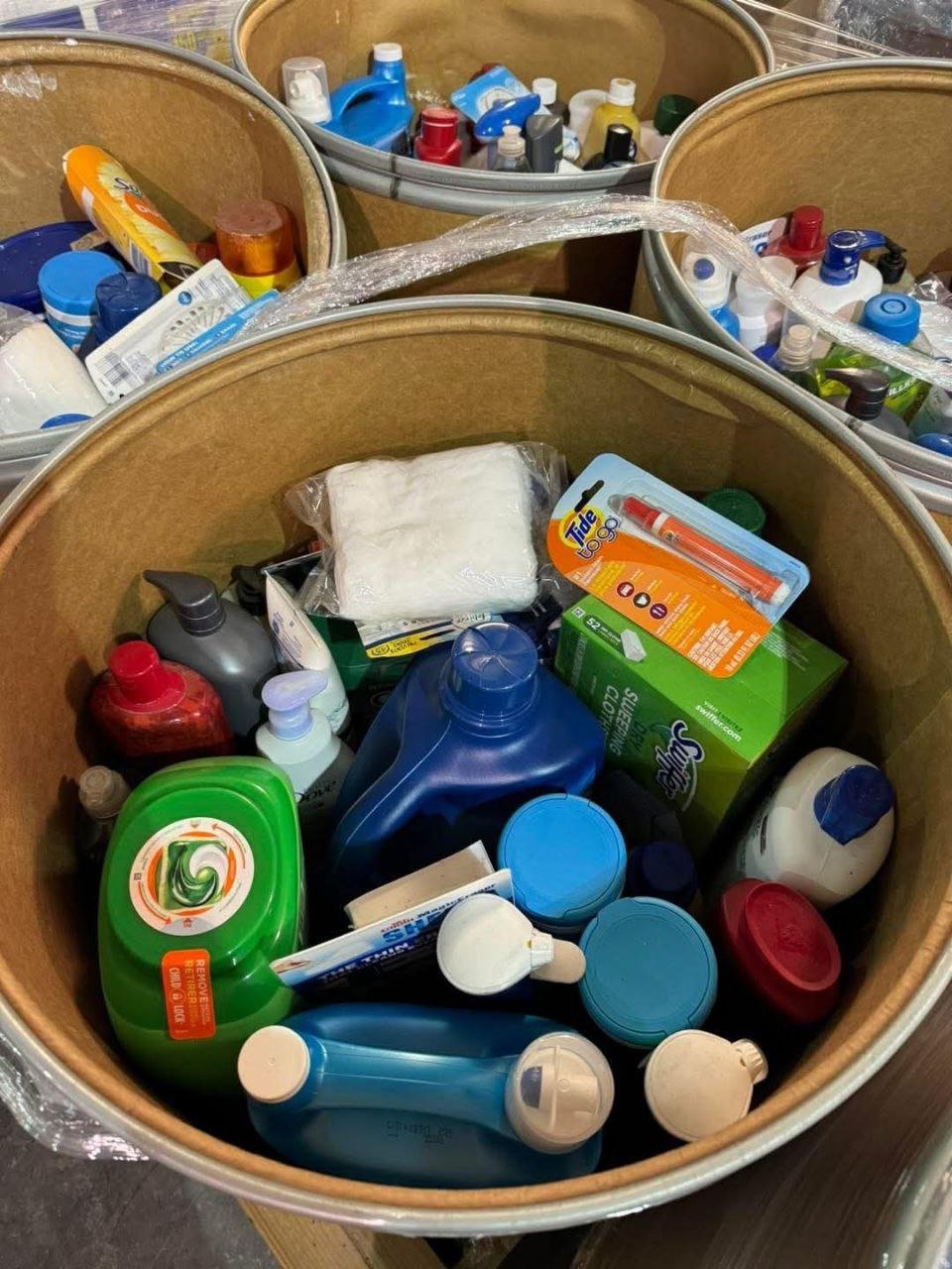 o3 Cleaning Barrels Liquidation Pallet — mixed condition