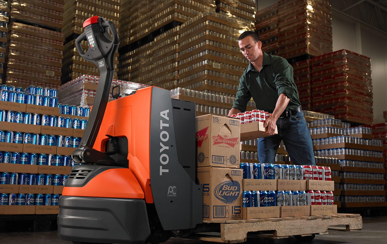 pallet-jacks-and-walkies-in-warehouse-applications-1-1 Electric Jacks Liquidation Pallet — mixed condition