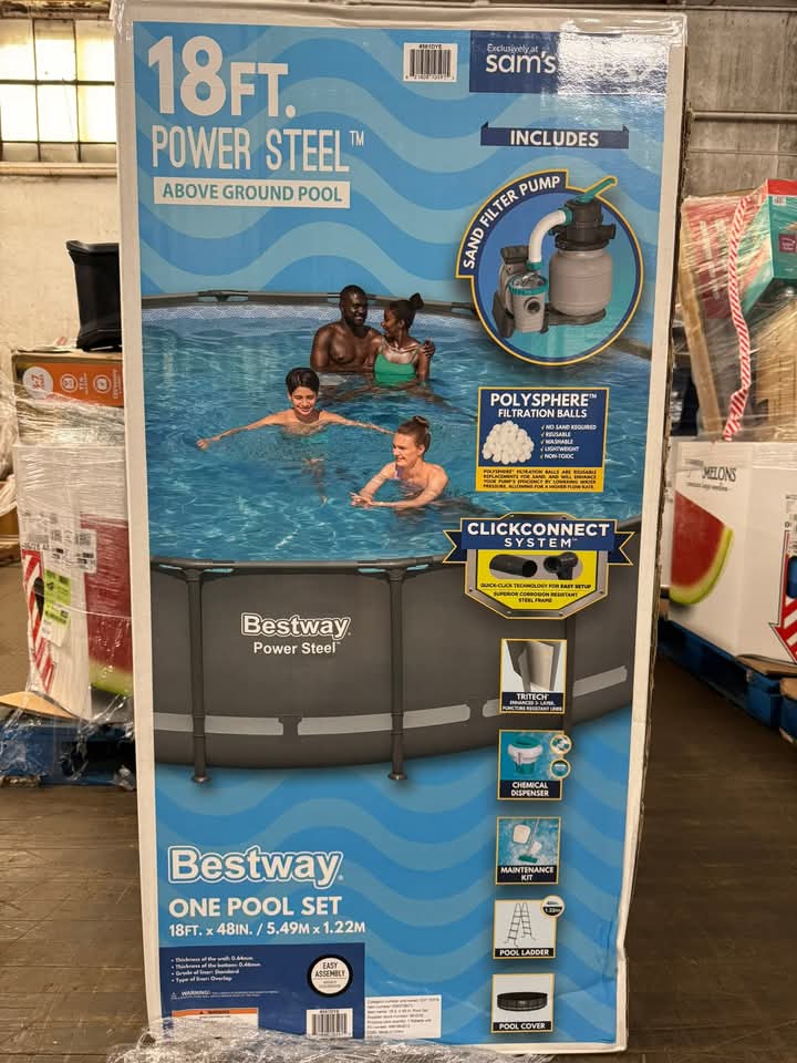 Bestway Power Steel Pool Liquidation Pallet Pallet of bestway power steel pool liquidation pallet โ tools & hardware, customer-return liquidation lot