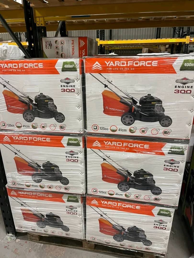 Yardforce Lawnmowers Liquidation Pallet Yardforce Lawnmowers Liquidation Pallet: customer-return tools & hardware pallet with free US shipping